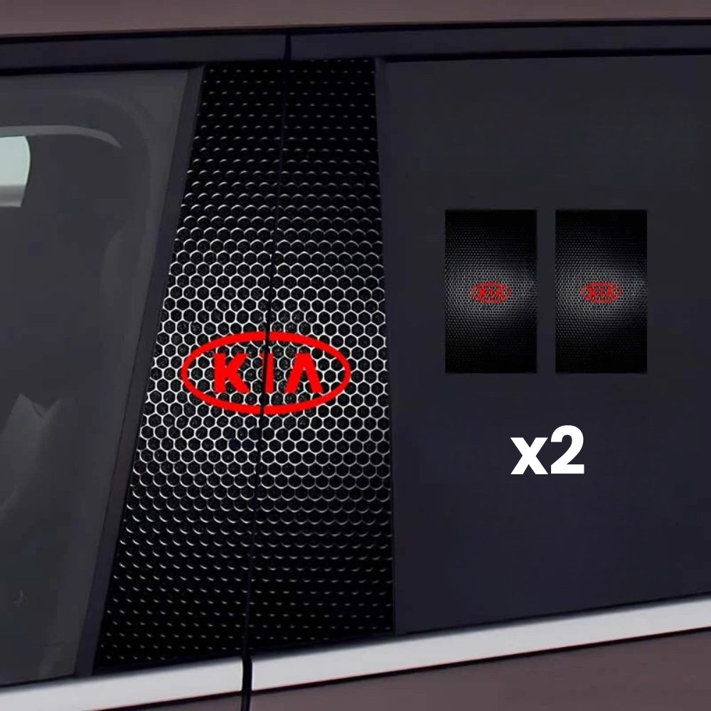 2x autocollants de fenêtre de voiture avec logo
