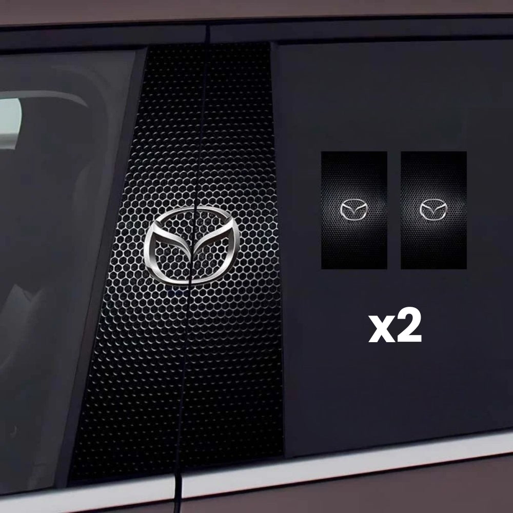 2x autocollants de fenêtre de voiture avec logo