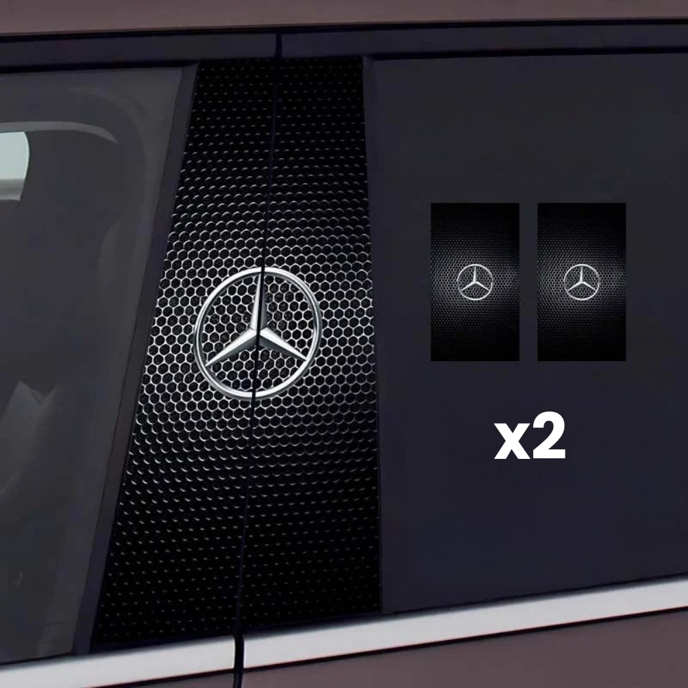 2x autocollants de fenêtre de voiture avec logo