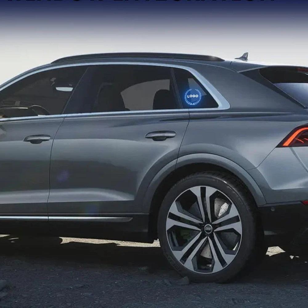 Logo LED rechargeable pour voiture - Effet néon