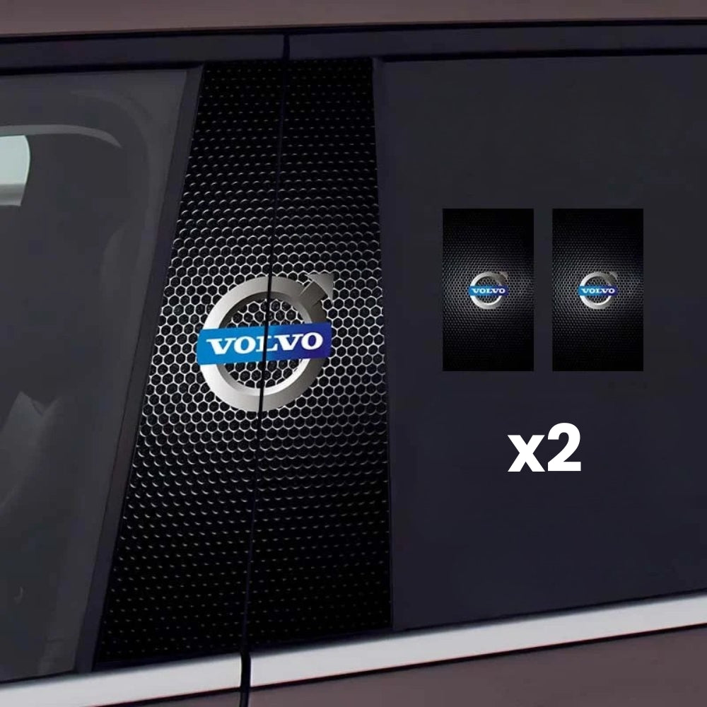 2x autocollants de fenêtre de voiture avec logo
