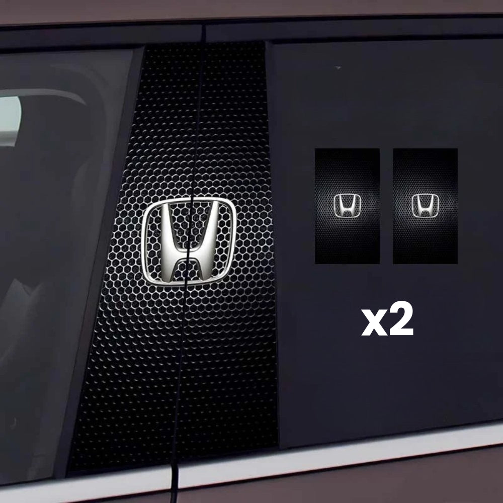2x autocollants de fenêtre de voiture avec logo
