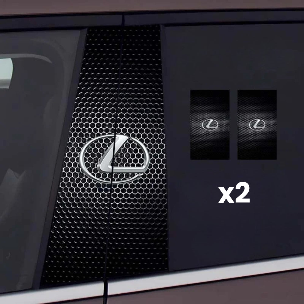 2x autocollants de fenêtre de voiture avec logo