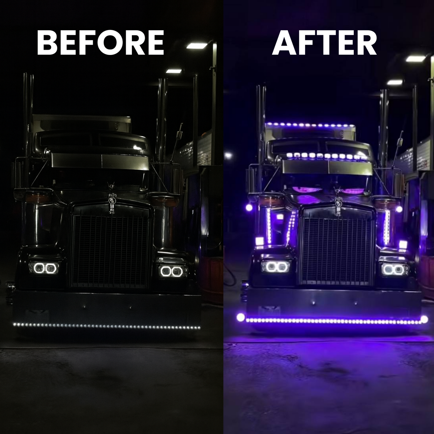 Yeux LED pour voiture - Lot de 2 pièces