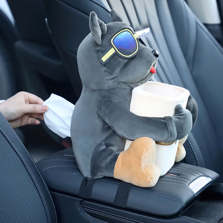 Boîte de rangement animée 2-en-1 pour accoudoir de voiture