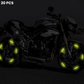 20 Pcs Protège-roues lumineux avec logo