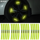 20 Pcs Protège-roues lumineux avec logo